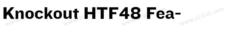 Knockout HTF48 Fea字体转换